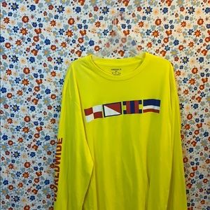 Yellow worldwide long sleeve shirt